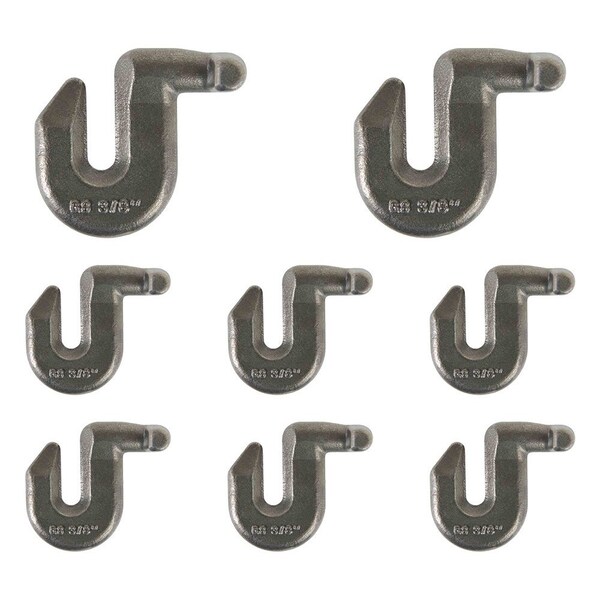 Mytee Products 3/8 in Heavy Duty G80 T-Grab Hook Combo, 7100 lbs WLL, 8PK GH-T-G80-9000x8 - main
