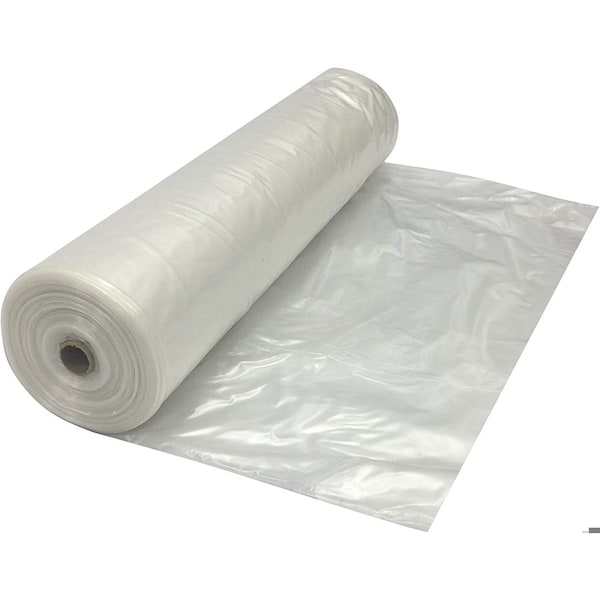 Farm Plastic Supply Clear Plastic Sheeting, 8 mil, Thick Plastic Sheeting, Heavy Duty Polyethylene Film, 5ftx100ft Z-8MilClearPC-4002 - main