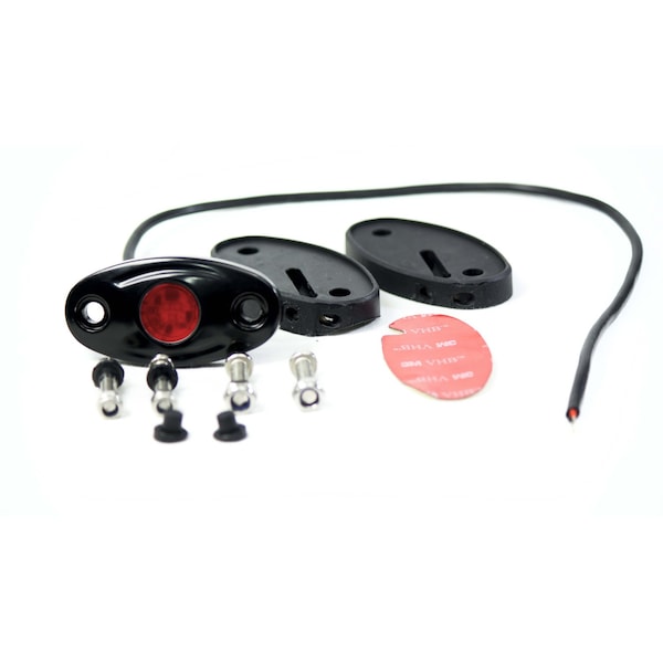 Race Sport Lighting Single 9W Led Rock Light, Red RSLDPODR - main