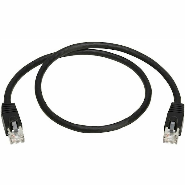 Eaton Tripp Lite Series Cat8 40G Snagless SSTP Ethernet Cable RJ45 M/M, PoE, Black, 2 ft. 0.6 m N272-F02-BK - main