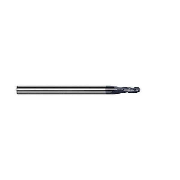 Harvey Tool 0.0500in Cutter DIA x 0.0400in L of Cut Carbide Ball End Mill for Exotic Alloys, 3 Flutes 848150-C6 - main