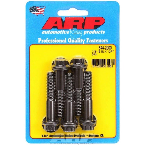 Homestead 644-2000 0.38-16 x 2 in. 12-Point Chromoly Steel Bolt, 5PK HO3618100 - main