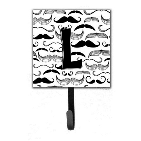 Carolines Treasures Letter L Moustache Initial Leash and Key Holder CJ2009-LSH4 - main