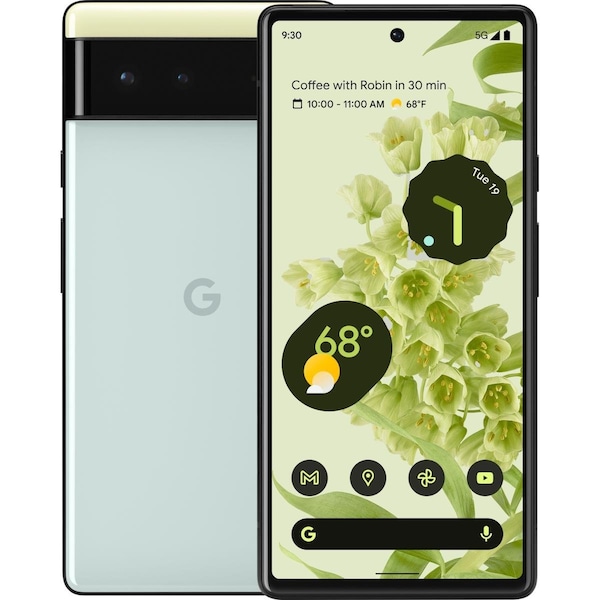 Google 256GB Unlocked Pixel 6 5G Phone- Sorta Seafoam GA03910-US