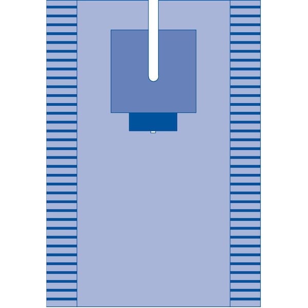 Medline Sterile EENT Split Drape, 78in x 121in (196 x 307 cm), 8PK DYNJP7001 - main