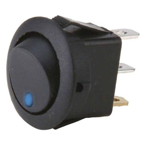 Install Bay ROCKER SWITCH ROUND BLUE LED, PK 5 IBRRSB - main