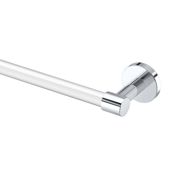 Gatco Clarion 24 in Towel Bar, Crystal-Clear Acrylic/Chrome 5710 - main