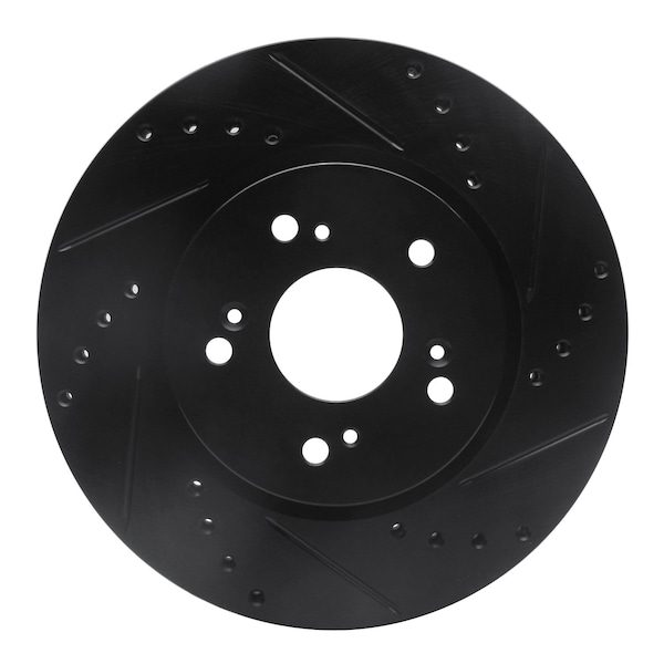 Dynamic Friction Co DFC Brake Rotor - Drilled and Slotted - Black 633-59055R - main