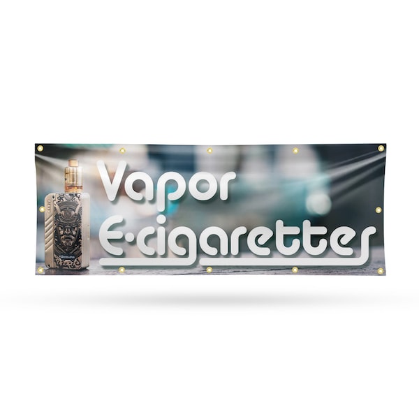 Signmission Vapor E Cigarettes, 48 Inch x 120 Inch, Vinyl Banner B-120-30909 - main