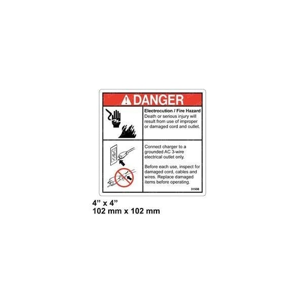 Genie REPLACEMENT DECAL, NOTICE AC POWER SUPPLY 31508GT - main