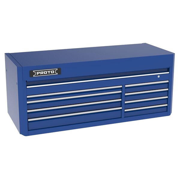 Proto 550 Series Top Chest, 8 Drawer, Blue, Steel, 66 in W x 27 in D x 27 in H J556627B-8BL - main