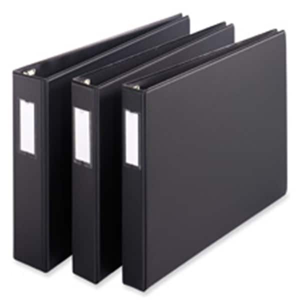 Cardinal Brands Inc CRD12122 SlantD Reference Binder 3Ring 1.50in. Capacity 11in.x17in. BK 12122V4 - main