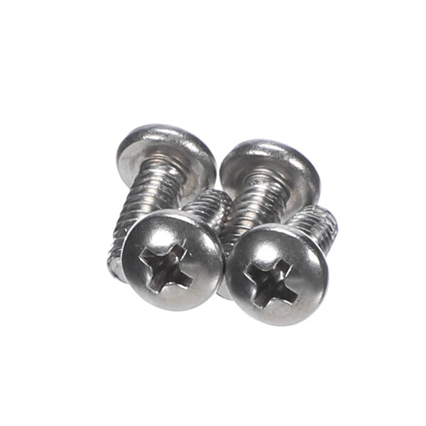 Hestan Commercial Screw Kit, Phillips Pan Head, 10-24 x 1/2in, Thread Cutting, Stainless Steel, 4PK 12672 - main
