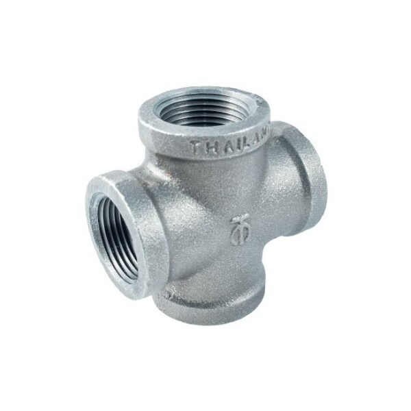 Msi Products 2in INDUSTRIAL 150lb Galvanized Malleable Iron Cross A2230232 - main