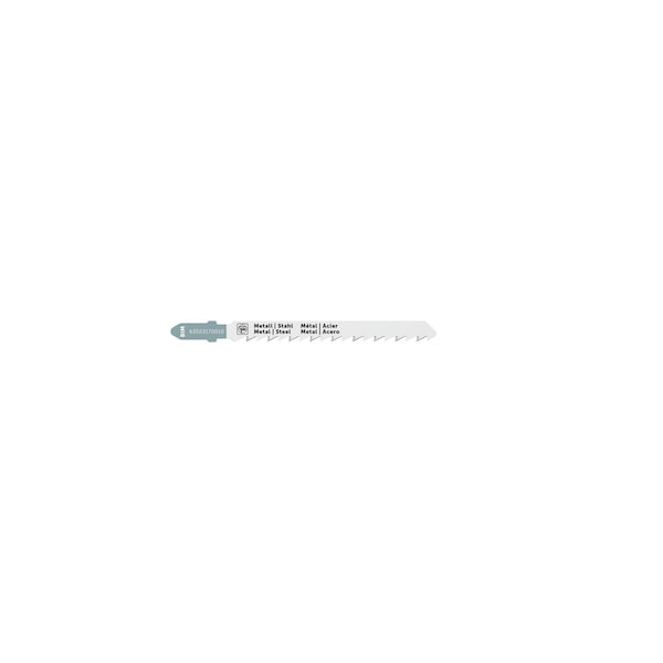 Fein 3 in. BiMetal T-Shank Jigsaw Blade 8 TPI for cutting aluminum, fiberglass and plastic, 5PK 63503170010 - main