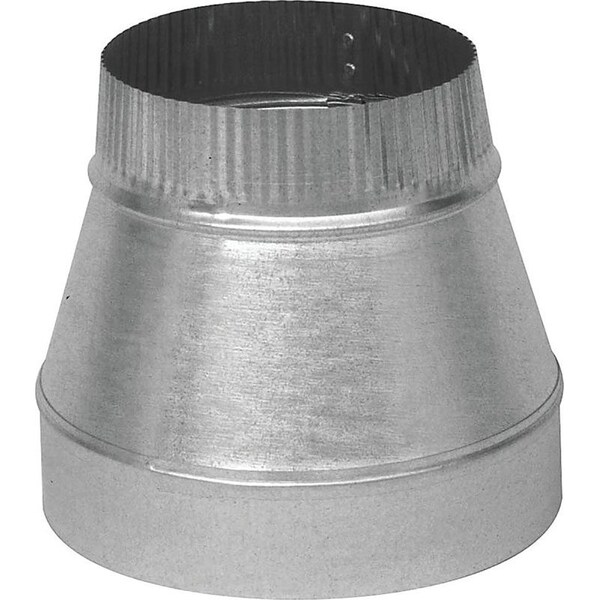 Imperial Short Duct Reducer, 6 in L, 28 Gauge, Galvanized Steel GV0816 - main
