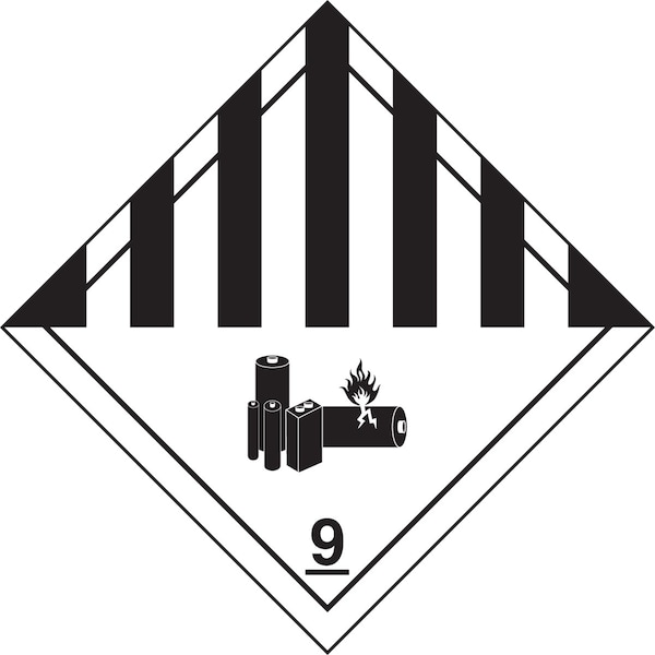 Accuform DOT SHIPPING LABELS HAZARD CLASS 9 MSL902PS5 - main
