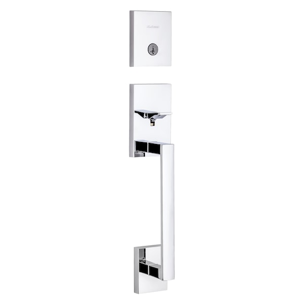 Kwikset Single Cylinder San Clemente Exterior Handleset with SmartKey with 6AL Latch and STRKP Strike 818SCELIP-26S.STRKP - main