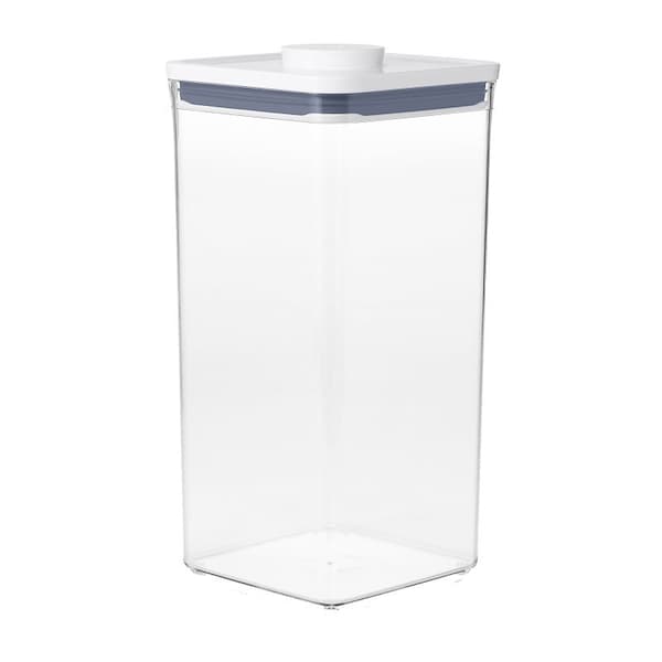 Oxo Good Grips POP Food Container, 6 qt Capacity, Plastic, Clear, 6-1/2 in L, 6-1/2 in W, 12.6 in H 11233400 - main