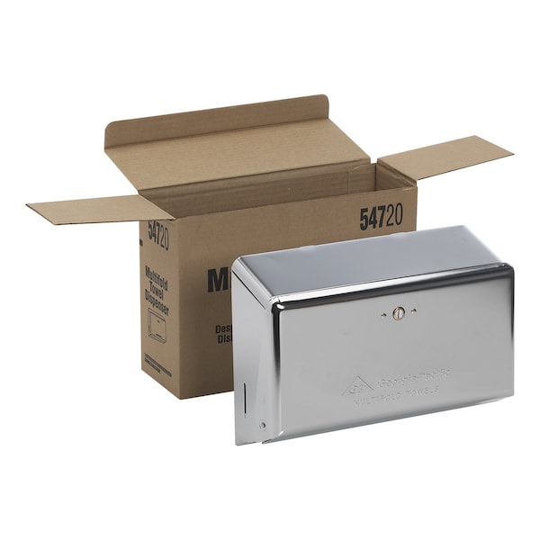 Georgia-Pacific Multifold Towel Dispenser, Chrome 54720 - main