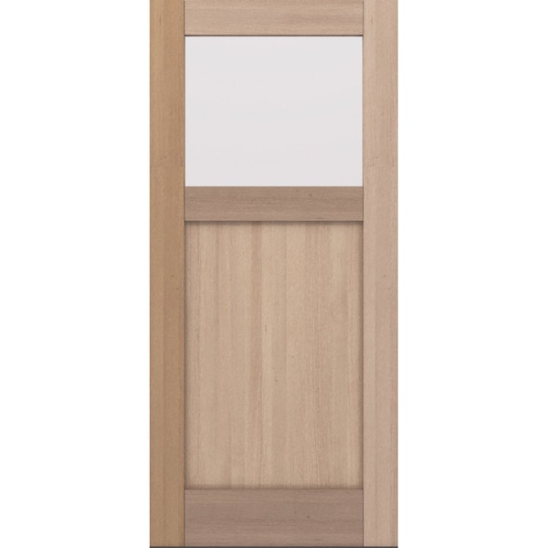 Doornmore CRF-P1G1, 37.75" x 82" ( 36" Door) Left Hand, Mahogany Top View Exterior Door CRF-P1G1-SW-3680_1_LI - main