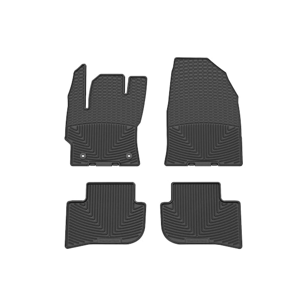 Weathertech Black, Front and Rear All Weather Floor Mats W704-W705 - main
