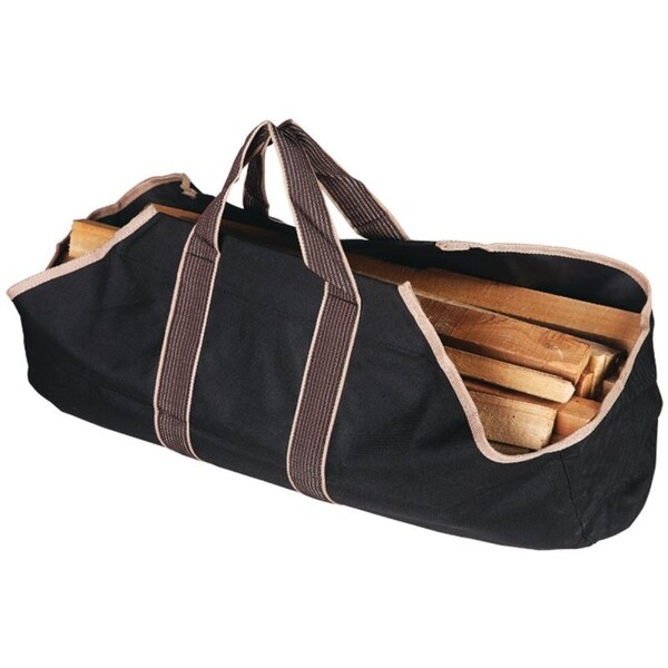 Simple Spaces Wood Bag, 18 in W, 18 in D, 18 in H, Canvas Base, Brown color CPB00010BK3L - main