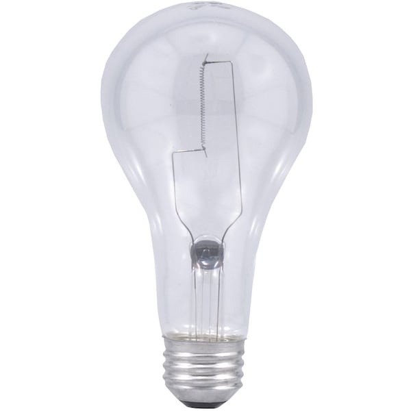 Ledvance/ Sylvania Incandescent A21 Bulb Shape Utility Light Clear Finish Medium AluminumBase 200Watt 120Volt 200A21/CL/RP-120V/15476 - main