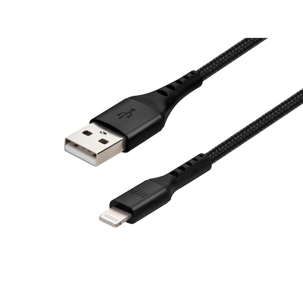 Monoprice AtlasFlex Series Durable Apple MFi Certified Lightning to USB Type-A C 31191 - main
