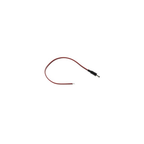 Cable Wholesale DC Power Plug to 19AWG Bare Wire, DC Male to Open Ends, 1 foot 10W1-44101 - main