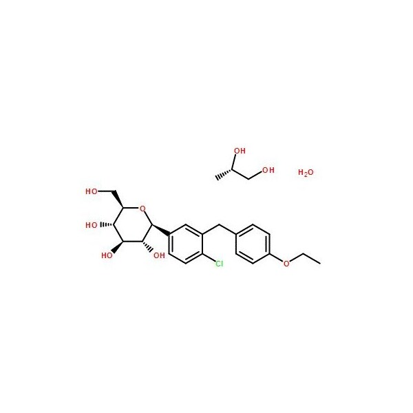 Ak Scientific Dapagliflozin propylene glycol hydrate (5g), CAS 960404-48-2 9589AF-5g - main