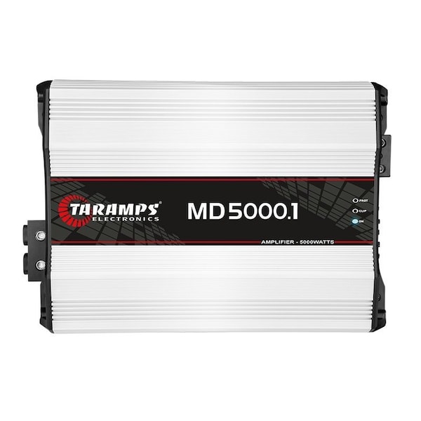 Taramps 5000 Watt Mono Car Audio Amplifier w/2-ohm capability w/built-in Low High Pass Filters and Bass Boo MD5000.2 - main