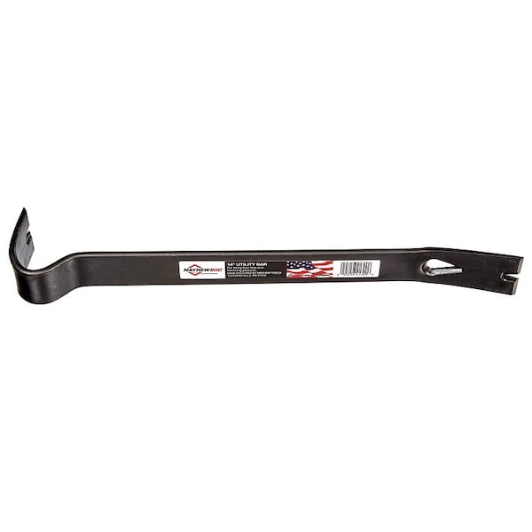 Mayhew Double Utility Bar Nail Puller, 14 in L, Steel, Black, 8 in W 41300 - main