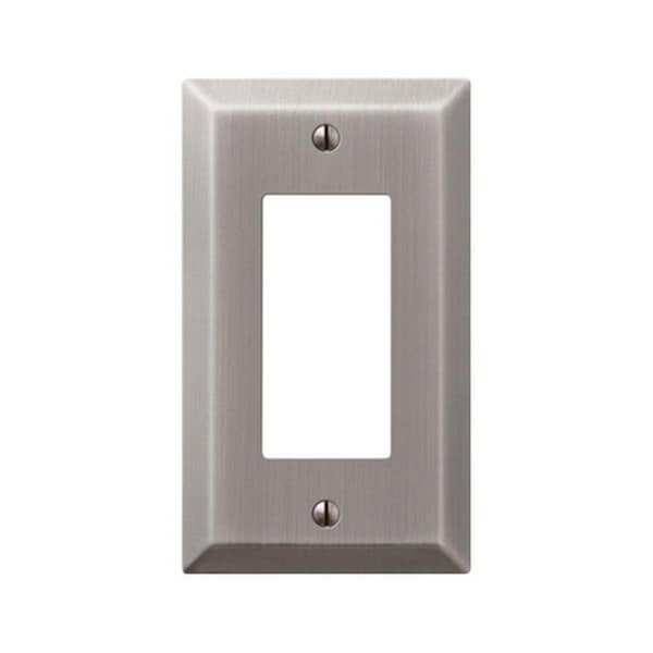 Amerelle 163RAN 1 Rocker Antique Nickel Stamped Steel Wall Plate 3502838 - main