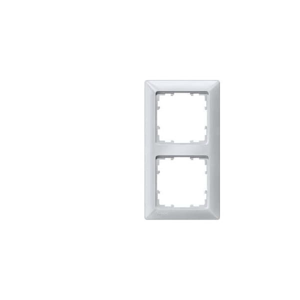 Siemens DELTA line, aluminum-metallic frame 2-fold, 151x 80 mm 5TG2552-3 - main