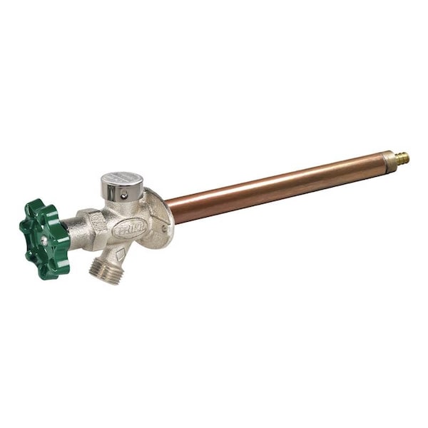 Prier 1/2 in. Crimp PEX in. Anti-Siphon Brass Freezeless Wall Hydrant C-144X10 - main