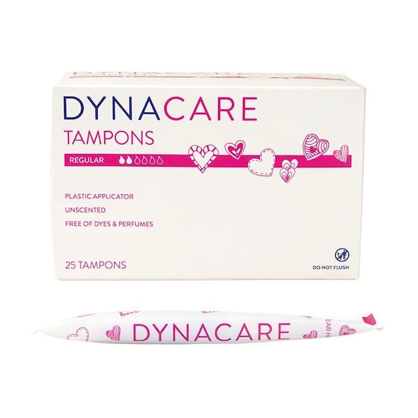 Dynarex Regular Tampons, Plastic Applicator, 6-9gm absorbency, 225PK 1357R - main