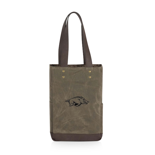 Picnic Time Family Of Brands NCAA Arkansas Razorbacks 2 Bottle Insulated Wine Bag 536-02-140-034-0 - main