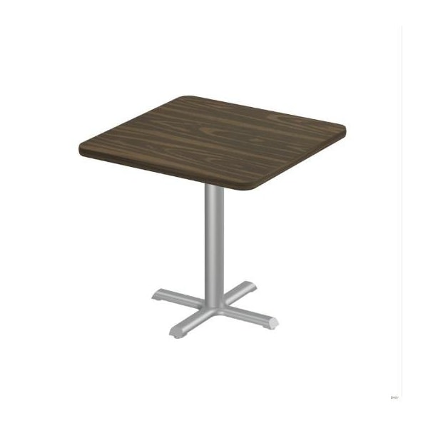 Correll Square Cafe Table, 36 in W, 36 in L, 29 in H, Particleboard Top, Walnut SXT36S-01-98-01 - main