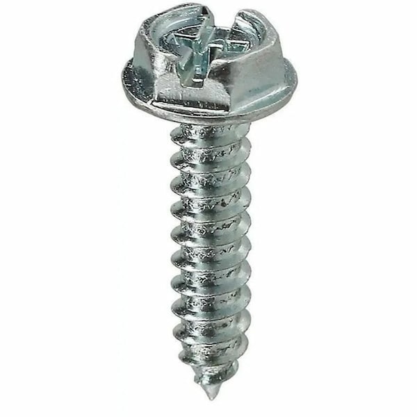 Dottie Sheet Metal Screw, #12 x 1-1/4 in, Zinc Plated Steel Flange Hex Head 100 PK HWSMS12114 - main
