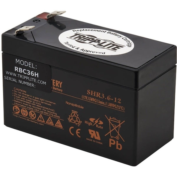 Tripp Lite Ups Replacement Battery Cartridge For Select Tripp Lite RBC36H - main