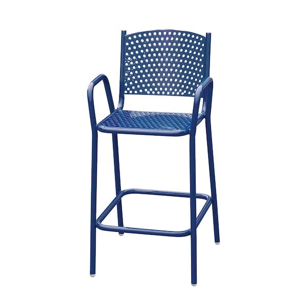 Leisure Craft 42" Tall Bar Height Perforated Chair, Navy C2-PERF-NAVY - main