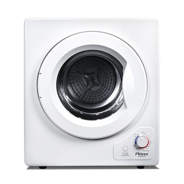 Edendirect 2.6 cu. ft. Vented Electric Dryer in White with Sensor Dry, 4 Auto Drying Modes, Exhaust Duct PVSC04D-W-2 - main