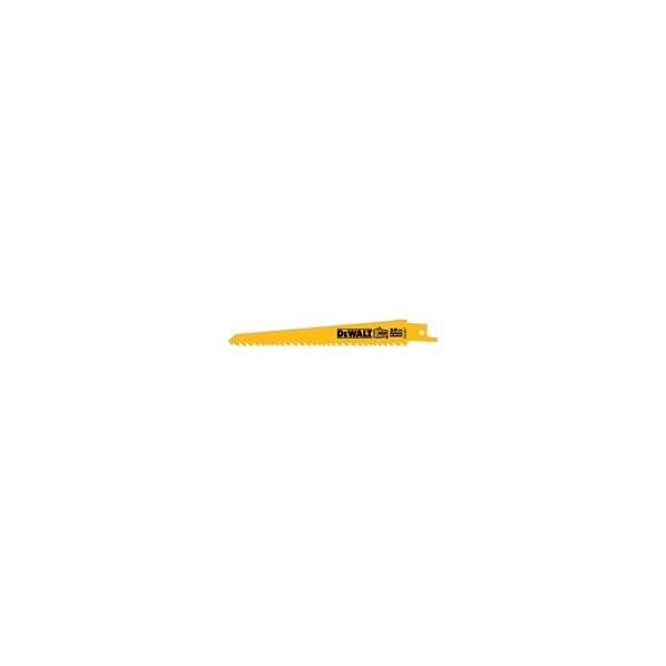 Dewalt TAPERED BACK RECIPROCATING SAW BLADE, 6 IN L X 3/4 IN W, 6, BI-METAL BODY DW4802 - main