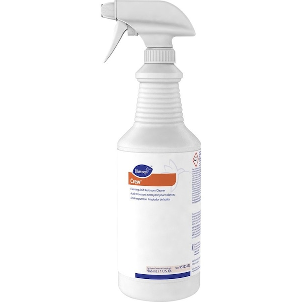 Diversey Foaming Acid Restroom Cleaner, Fresh Scent, 32 oz Spray Bottle, PK12 95325322 - main