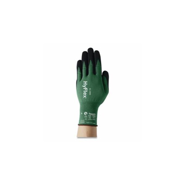 Hyflex 11-842 Multi-Purpose Gloves, 7, Green/Black, 12PK 012-11842070 - main