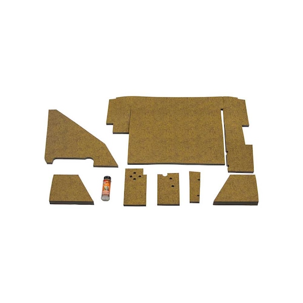 K&M Mfg Lower Cab Kit for International Harvester 88 Series Tractors Original Western Brown Vinyl 4217 - main