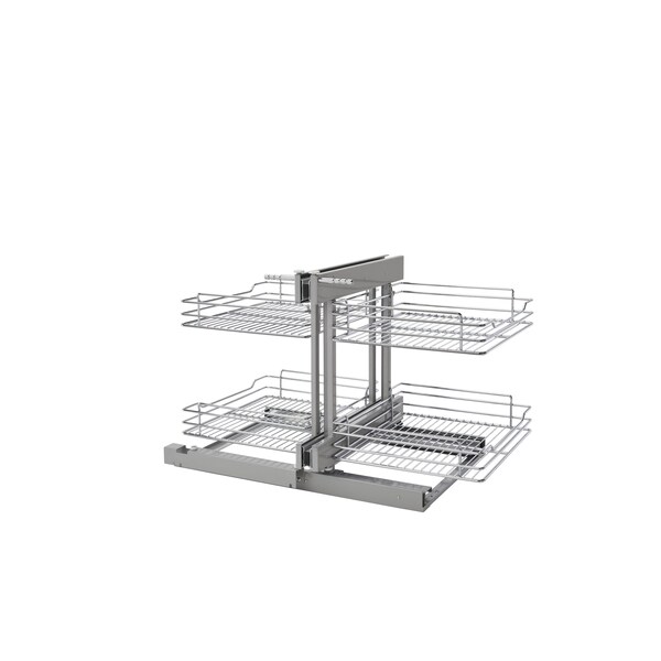 Rev-A-Shelf Steel, Chrome, 32.25 in W, 21 in H, 20.25 in D 5PSP-18SC-CR - main