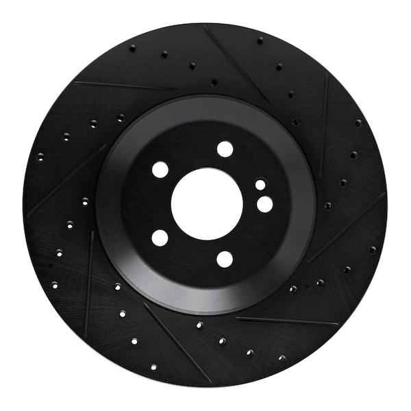 Dynamic Friction Co DFC Brake Rotor - Drilled and Slotted - Black 633-63166R - main