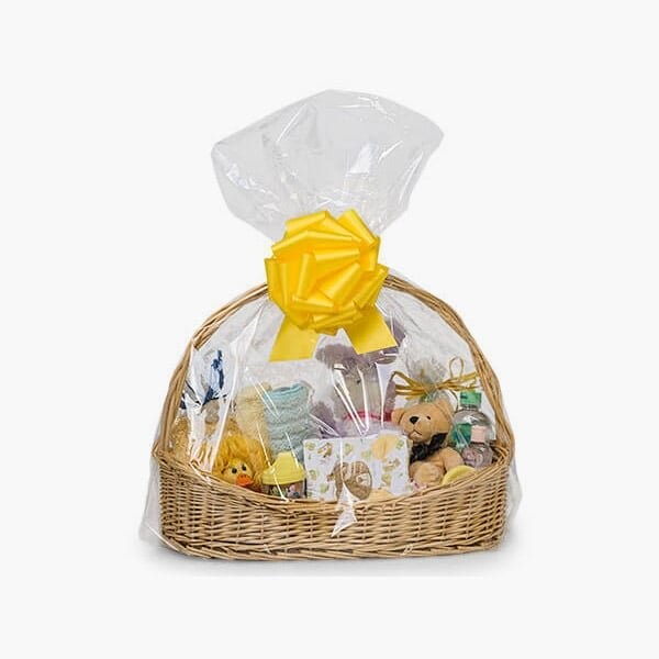 Nashville Wraps Clear Poly Gift Basket Bags, Jumbo 28x32x8, 25PK BB500M - main